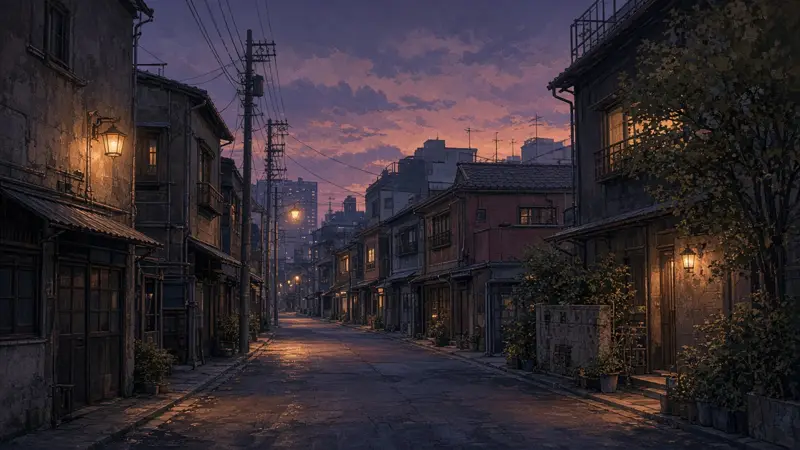 东京下町街景（示意图）